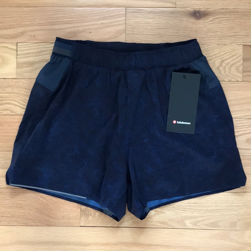 Lululemon Surge Short 4” Lined *Gravel Dust True Navy